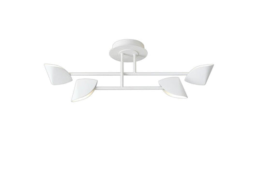 MAN/M7574 Mantra Capuccina Small 4 Light Semi Flush Fitting White