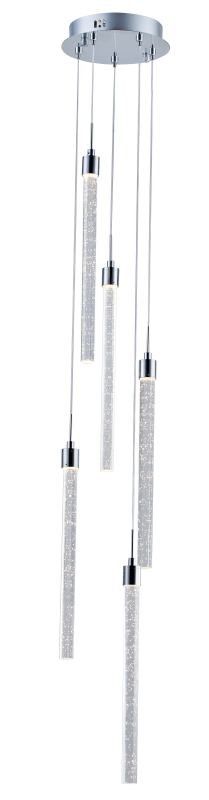 PD1609-5A CH Avivo Cascade 5 Light Pendant LED Chrome Ceiling Fitting