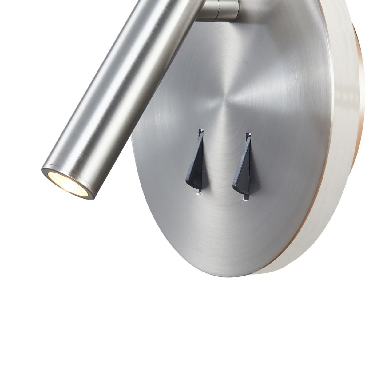 M6081 Mantra Cayman Reading Wall Light 6W + 3W LED 3000K 620lm Satin Nickel