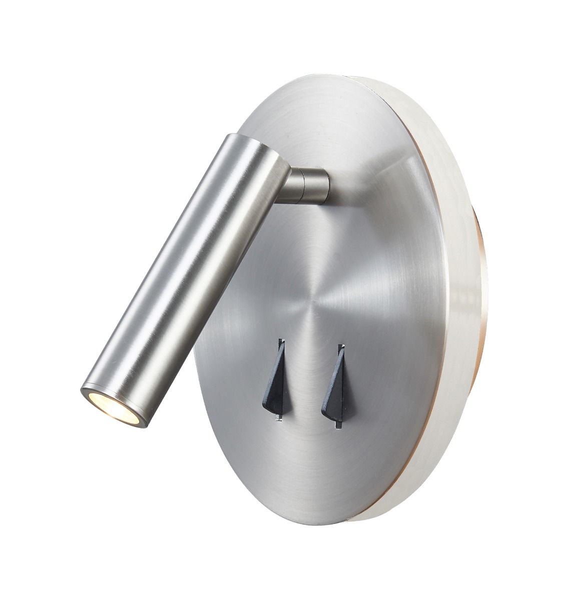 M6081 Mantra Cayman Reading Wall Light 6W + 3W LED 3000K 620lm Satin Nickel