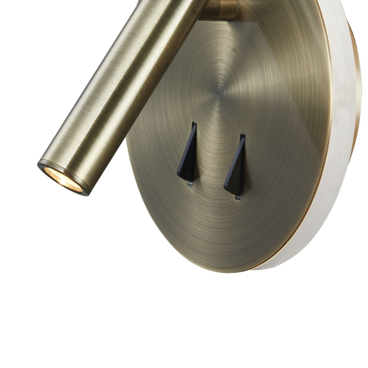 M6082 Mantra Cayman Reading Wall Light 6W + 3W LED 3000K 620lm Antique Brass