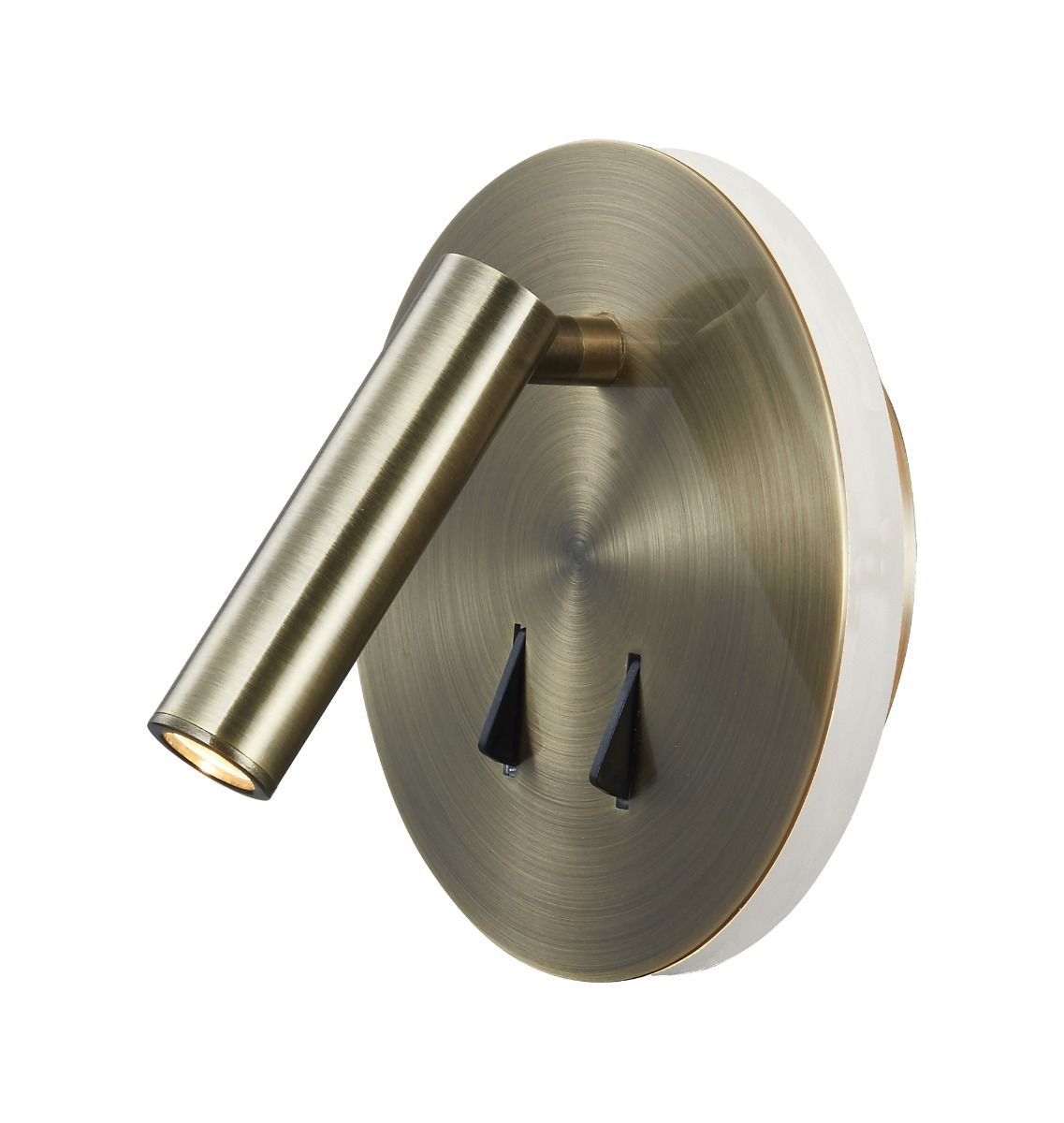 M6082 Mantra Cayman Reading Wall Light 6W + 3W LED 3000K 620lm Antique Brass