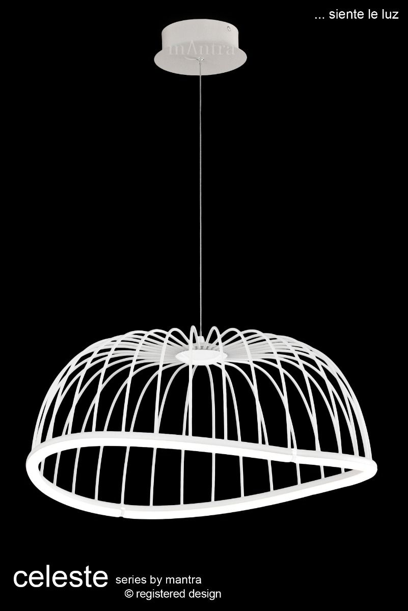 M6681 Mantra Celeste Medium Ceiling LED White Pendant
