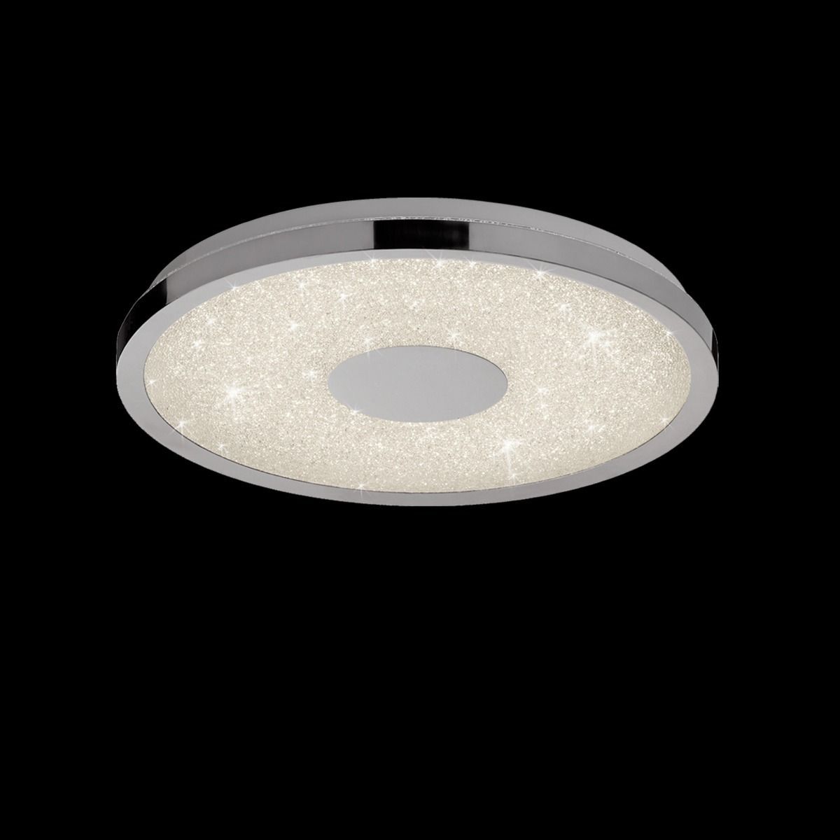 Mantra M5931 Centara 38cm LED Flush Ceiling Fitting Polished Chrome Remote Control Tuneable 3000K-6500K