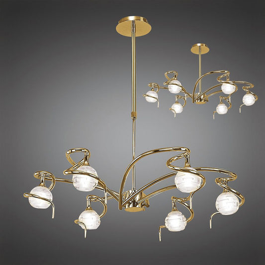 M0079PB Mantra Dali Polished Brass 6 Light Pendant
