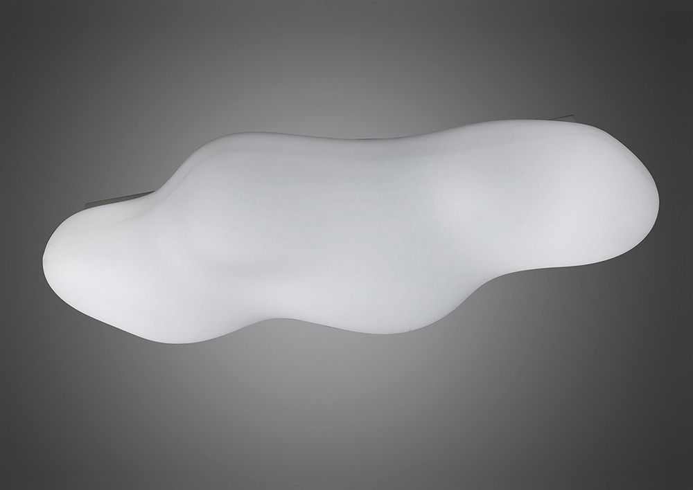 M1881 Mantra Eos Flush Ceiling Fitting 6 Light Outdoor IP44 Opal White