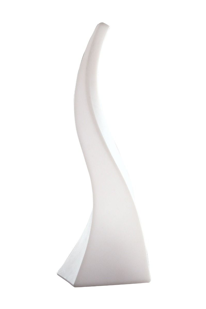 M1326 Mantra Flame Single Outdoor Floor Lamp White Polyethylene