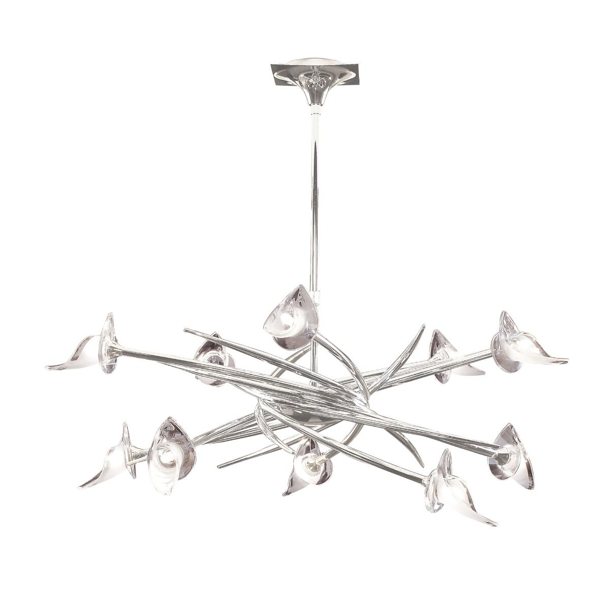 M0312 Mantra Flavia 10 Light Pendant Up-Down Polished Chrome