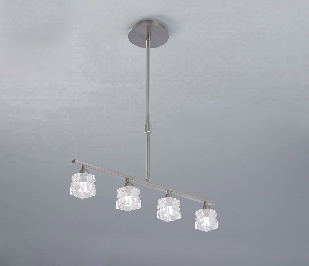 M1857 Mantra Ice 4 Light Satin Nickel Ceiling Fitting