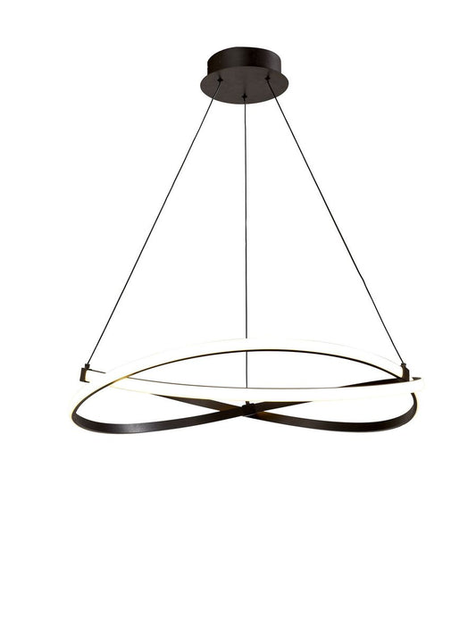 M5390 Mantra Infinity 1Lt LED Brown Oxide Small Pendant Ceiling Light
