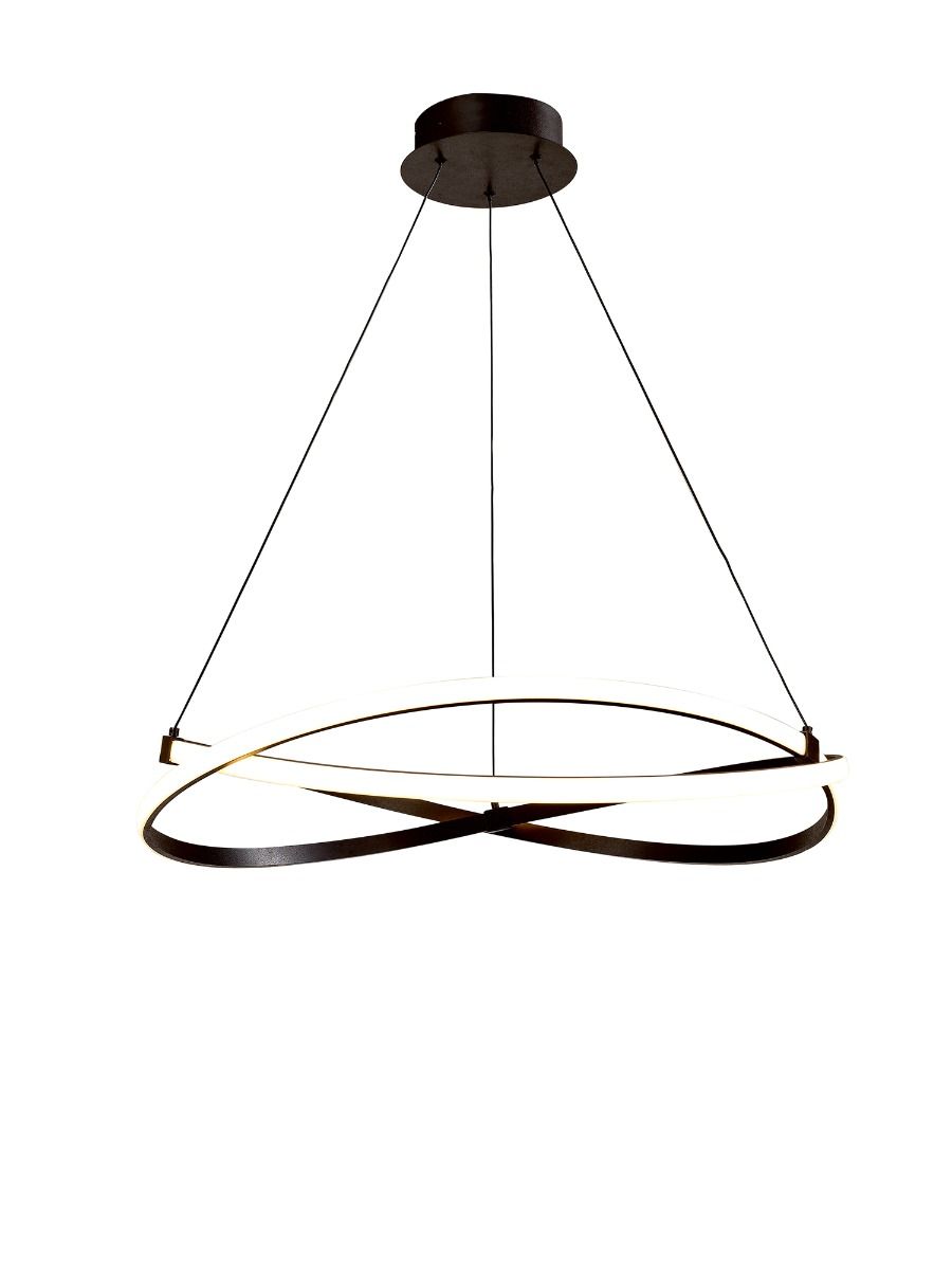 M5391 Mantra Infinity 1Lt LED Brown Oxide Large Pendant Ceiling Light