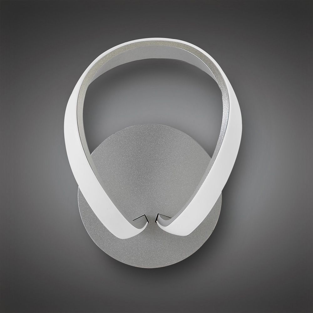 M4988/S Mantra Knot LED Single Switched Wall Light Silver