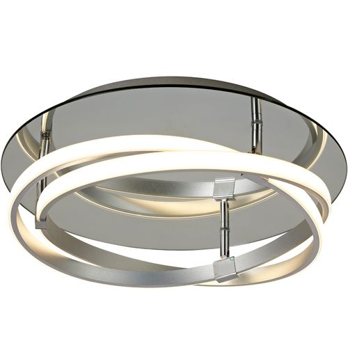 M5382 Mantra Infinity 1Lt LED Polished Chrome Flush Ceiling Light