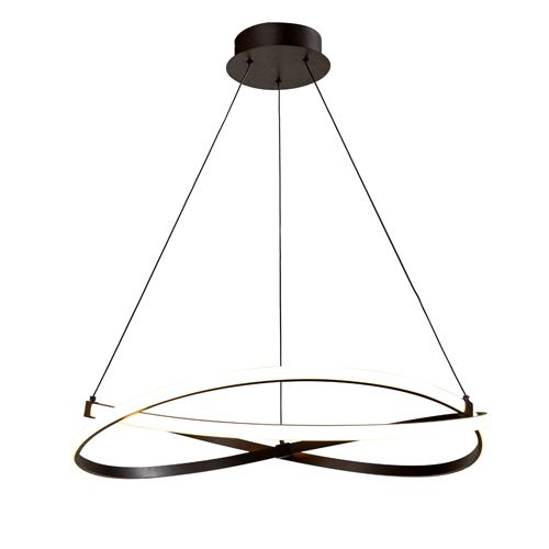 M5390 Mantra Infinity 1Lt LED Brown Oxide Small Pendant Ceiling Light