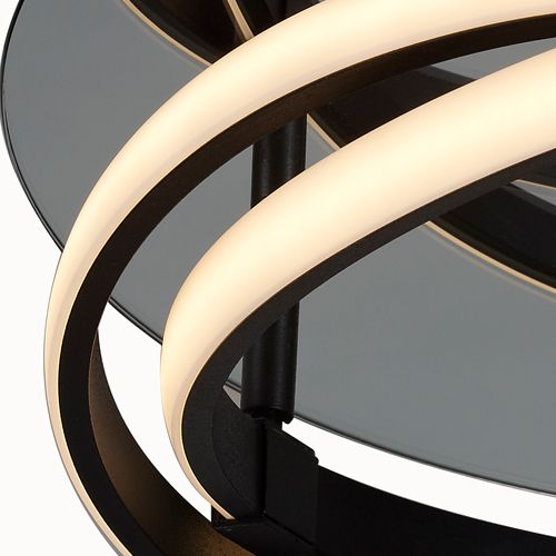 M5392 Mantra Infinity 1Lt LED Brown Oxide Flush Ceiling Light