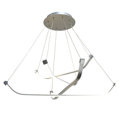 M5571 Mantra Papau 1Lt LED Silver Multi-Arm Pendant Light