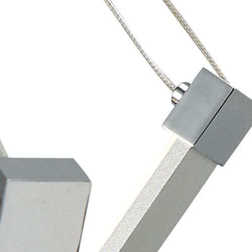 M5571 Mantra Papau 1Lt LED Silver Multi-Arm Pendant Light