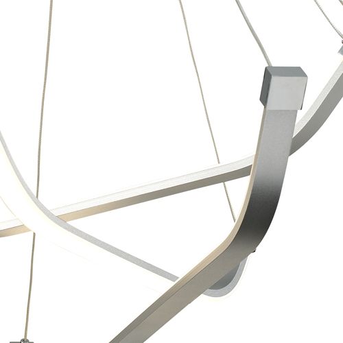 M5571 Mantra Papau 1Lt LED Silver Multi-Arm Pendant Light