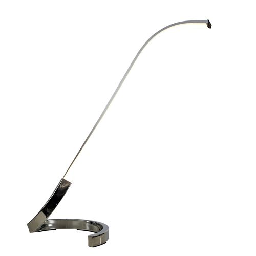 M5574 Mantra Papua 1Lt LED Silver Table Lamp