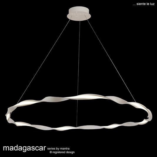 M6570 Mantra Madagascar Large Ceiling LED White Pendant