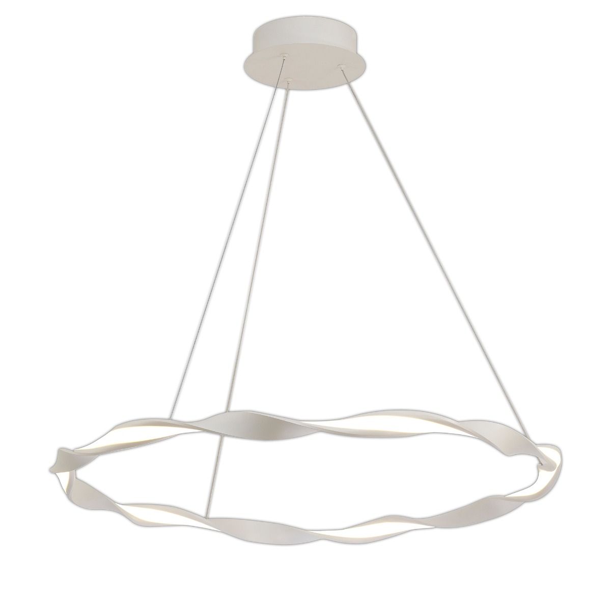 M6571 Mantra Madagascar Medium Ceiling LED White Pendant