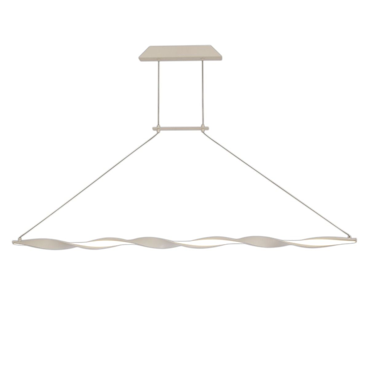 M6572  Mantra Madagascar Ceiling LED White Bar Pendant
