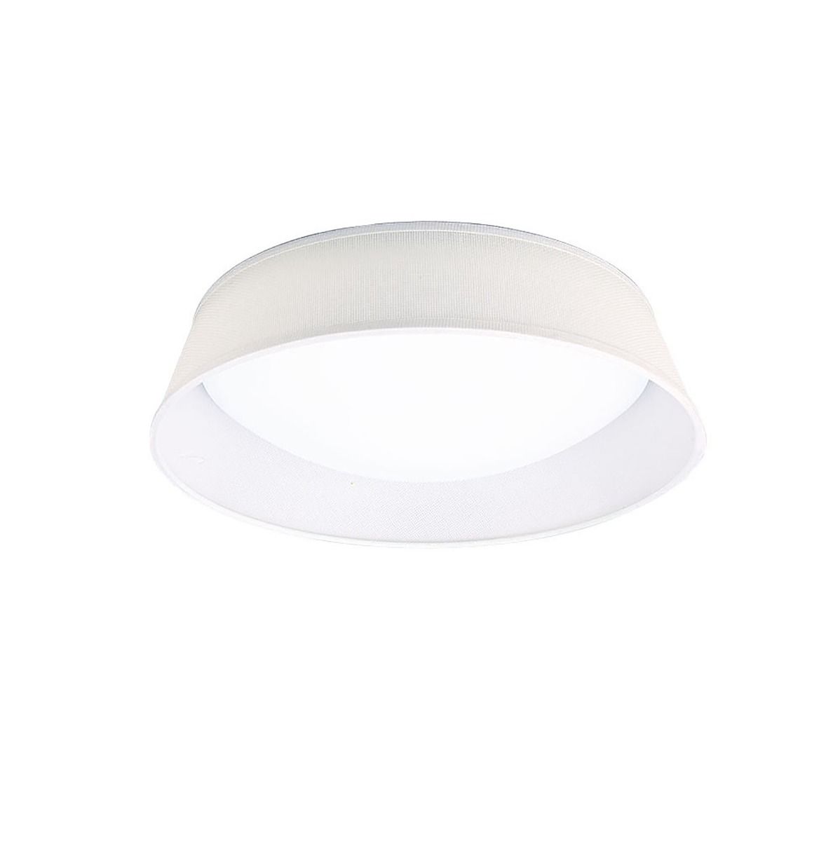 M4961 Mantra Nordica 21W Flush Ceiling Fitting LED 45CM White Acrylic Ivory Shade