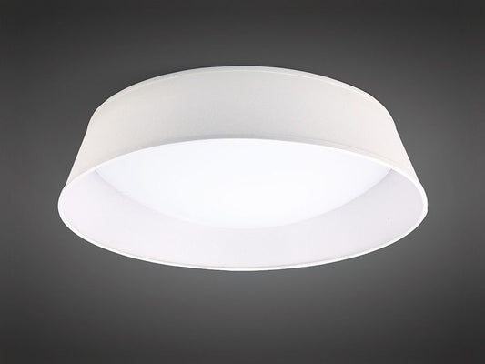 M4962E Mantra Nordica 5 Light Flush Ceiling Fitting 60cm White Acrylic Ivory Shade