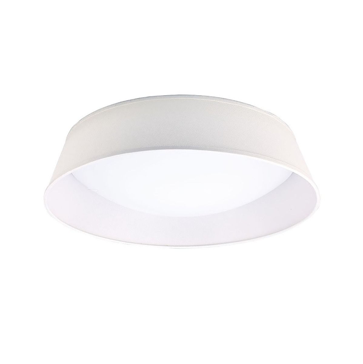 M4962 Mantra Nordica Flush Ceiling Fitting 30W LED 60CM White Acrylic Ivory Shade