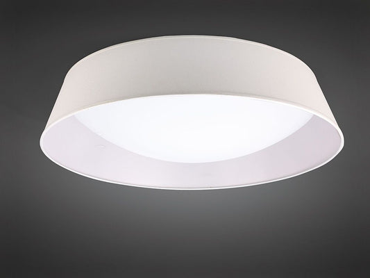 M4963 Mantra Nordica Flush Ceiling Fitting 60W LED 90cm White Acrylic Ivory Shade