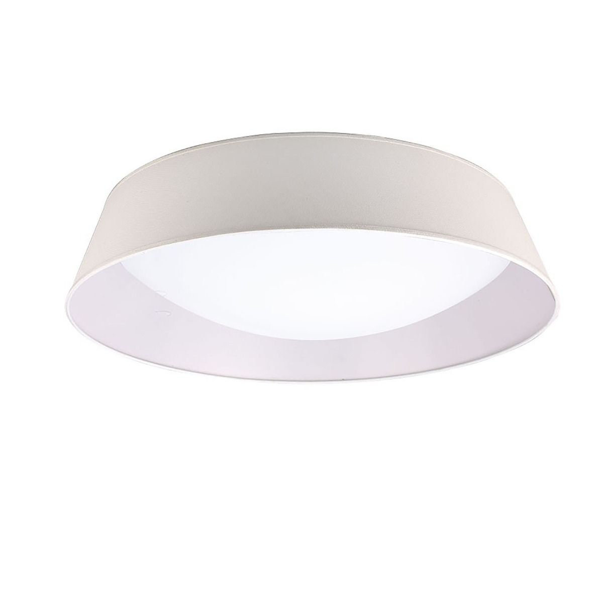 M4963 Mantra Nordica Flush Ceiling Fitting 60W LED 90cm White Acrylic Ivory Shade
