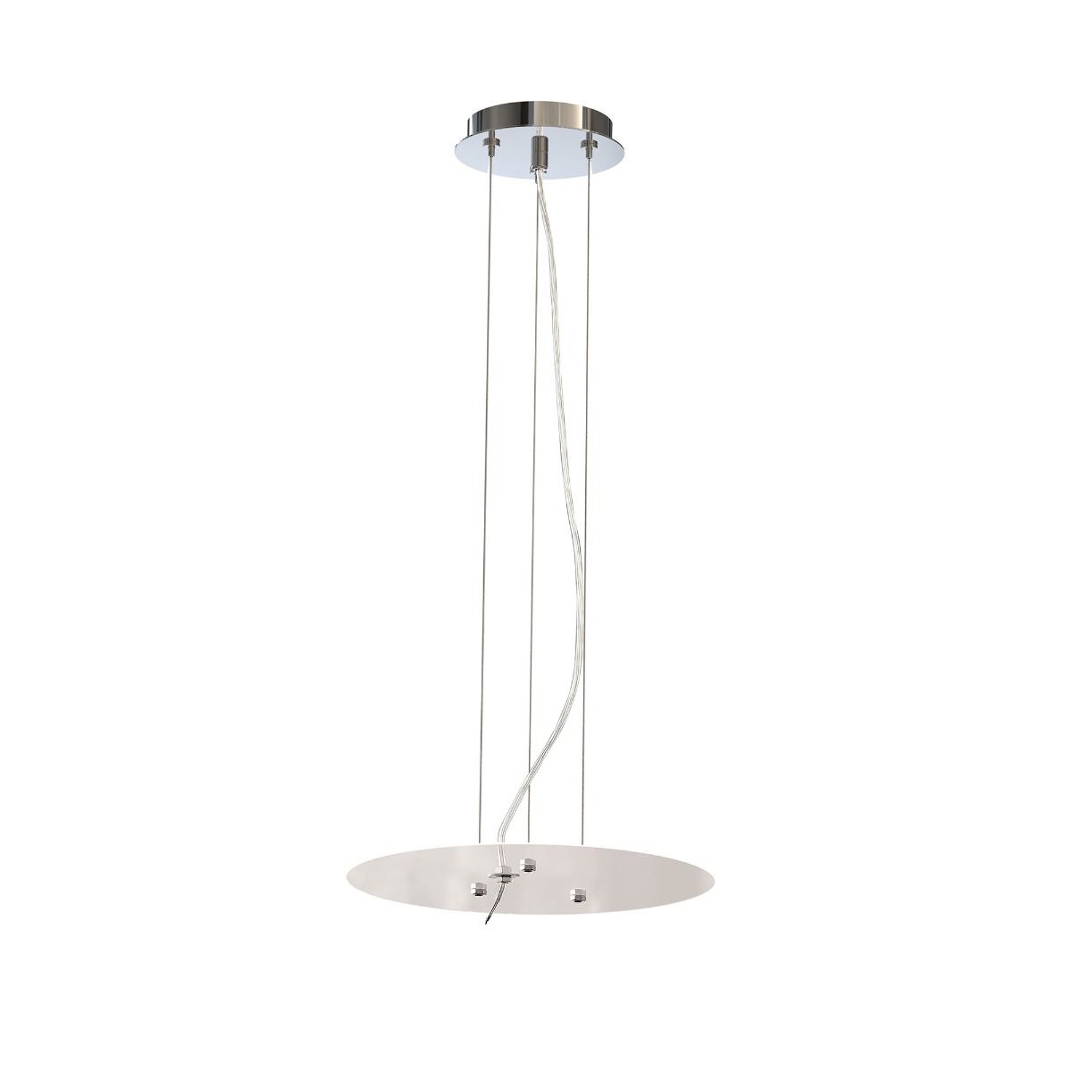 M5031 Mantra Nordica Pendant Kit 43CM Polished Chrome White Acrylic