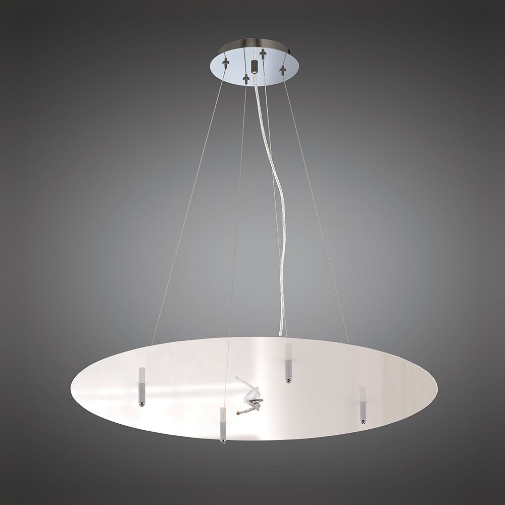 M5033 Mantra Nordica Pendant Kit 90CM Polished Chrome White Acrylic