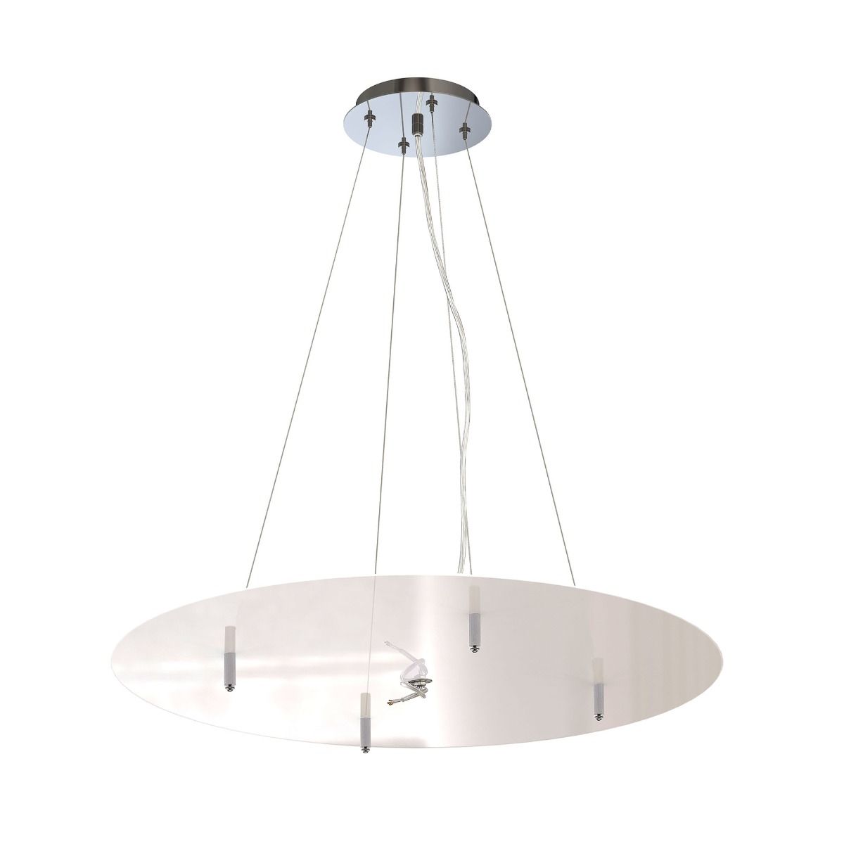 M5033 Mantra Nordica Pendant Kit 90CM Polished Chrome White Acrylic