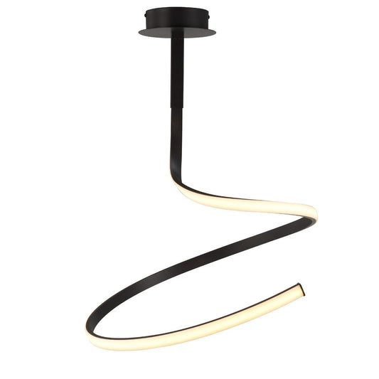 M5362 Mantra Nur Brown Oxide Modern LED Ceiling Fitting 30W Frosted Acrylic Brown Oxide