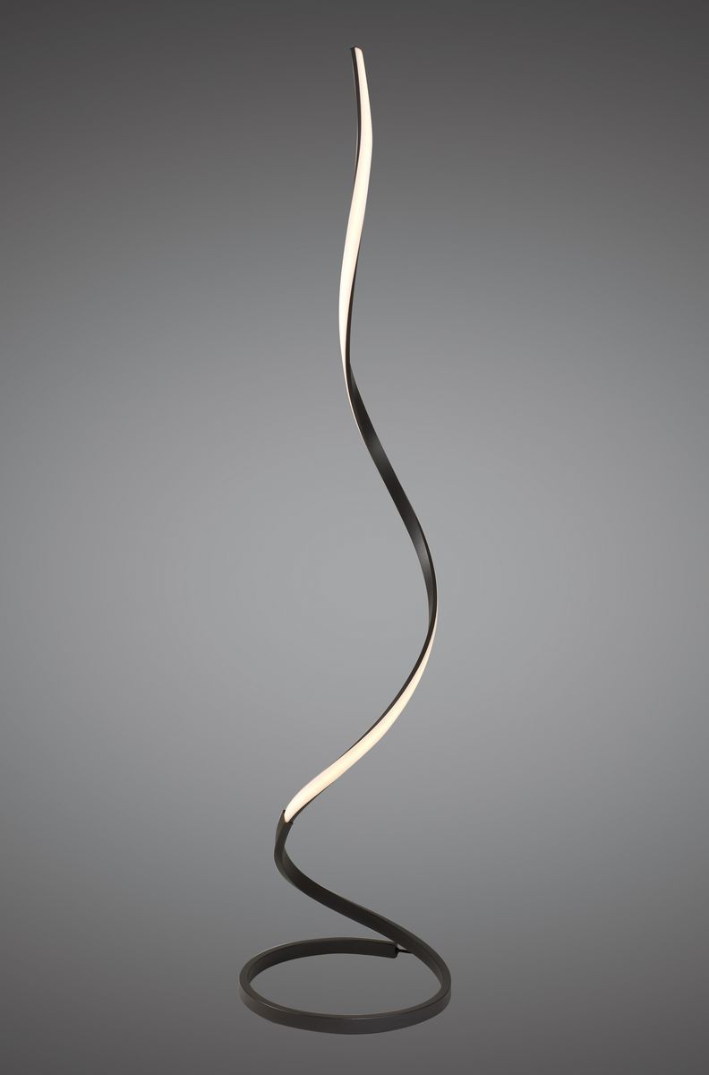 M5363 Mantra Nur Brown Oxide Floor Lamp 22W LED 2800K 1800lm Dimmable Frosted Acrylic Brown Oxide