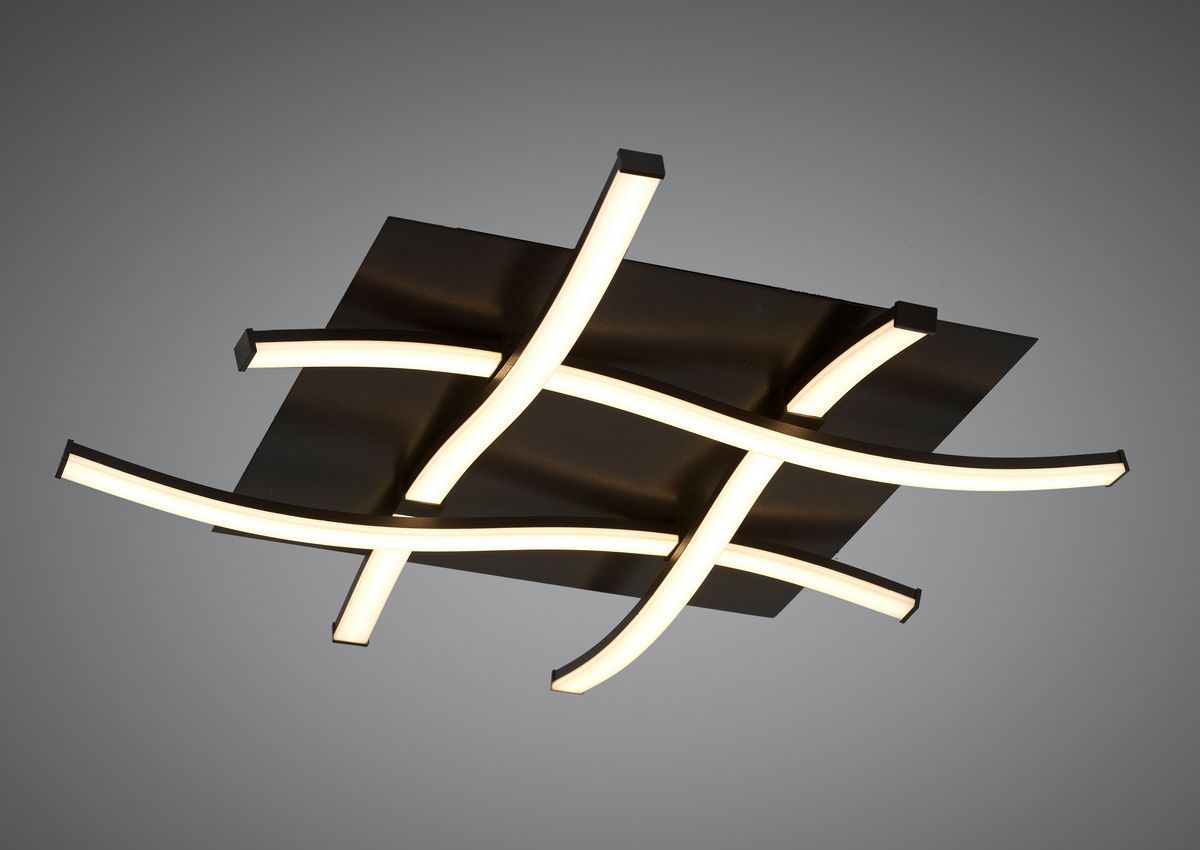 M5364  Mantra Nur Brown Oxide Flush 34W LED 2800K 2600lm Frosted Acrylic Brown Oxide