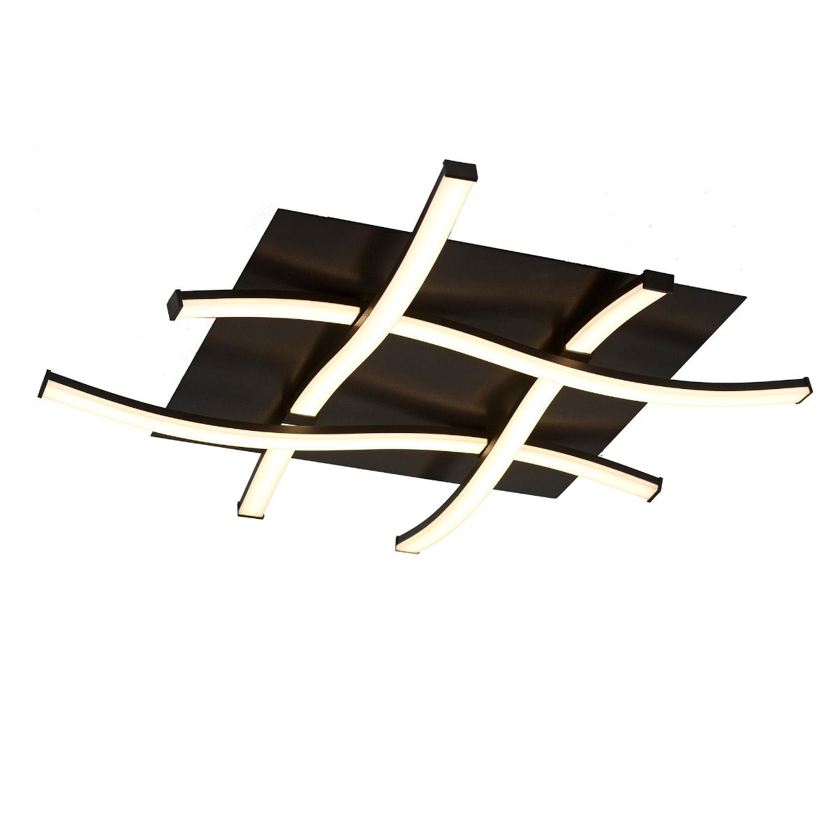 M5364  Mantra Nur Brown Oxide Flush 34W LED 2800K 2600lm Frosted Acrylic Brown Oxide
