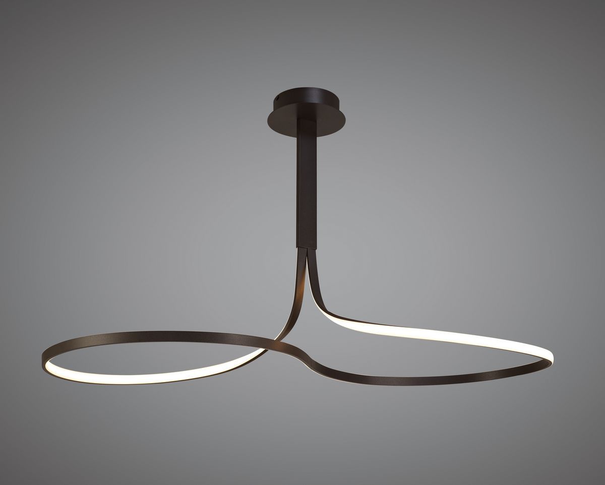 M5806 Mantra Nur BR XL Ceiling Fitting 50W LED 2800K 3900lm Frosted Acrylic Brown Oxide