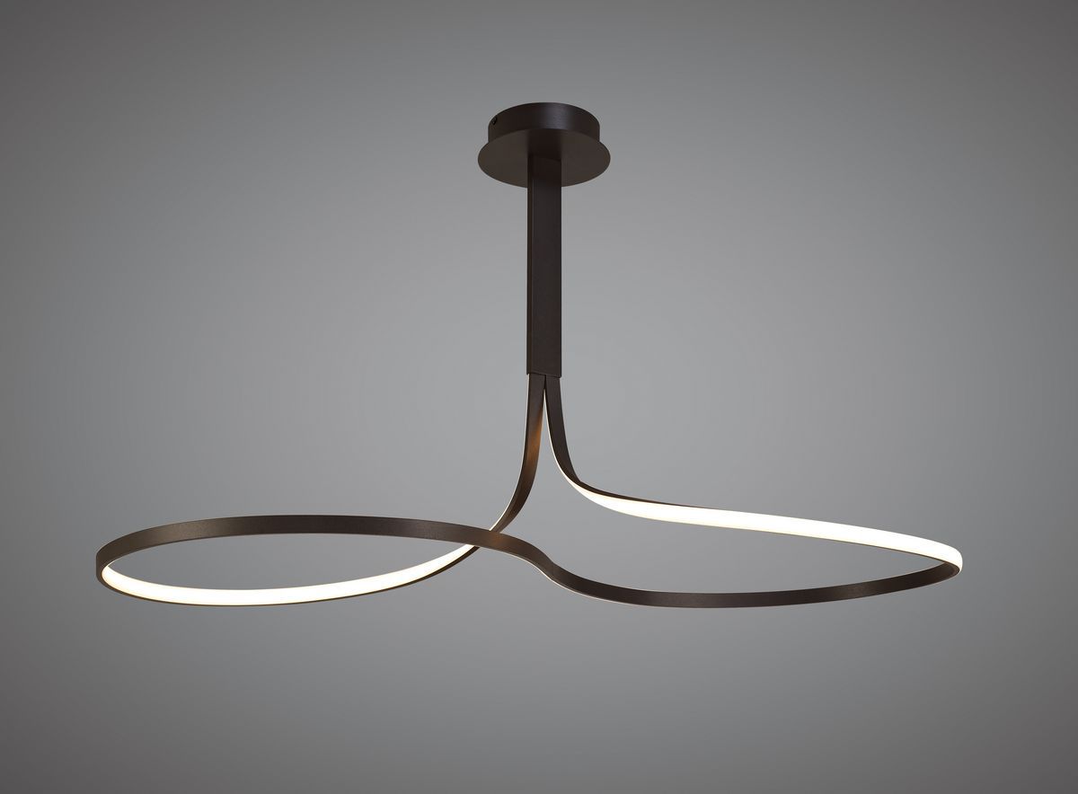 M5831 Mantra Nur BR XL LED Ceiling Fitting 50W 2800K 3900lm Dimmable Frosted Acrylic Brown Oxide