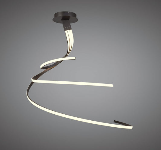 M5832 Mantra Nur BR XL LED Ceiling Fitting 80W 2800K 6200lm Dimmable Frosted Acrylic Brown Oxide