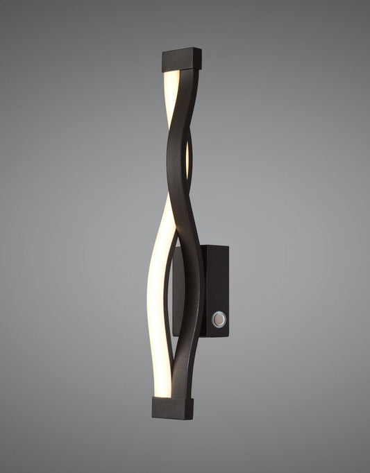 M5816 Mantra Sahara Brown Oxide Touch Dimmer Wall Lamp 6W LED 2800K, 420lm, Brown Oxide Frosted Acrylic