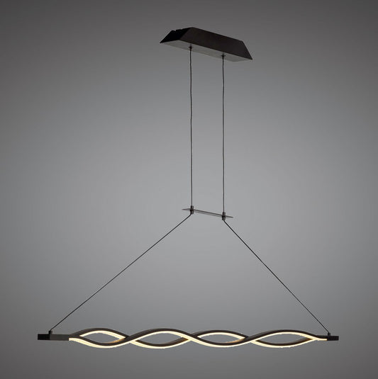 M5817 Mantra Sahara Pendant 36W LED 2800K, 2520lm, Dimmable Frosted Acrylic Brown Oxide