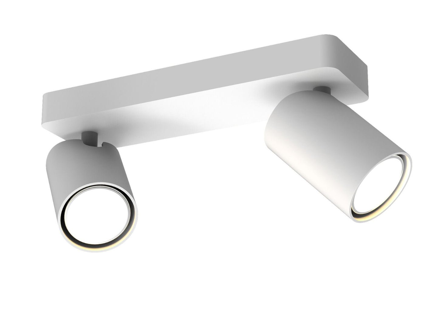 M6282 Mantra Sal Linear Twin 2 Light Spotlight GU10 Matt White