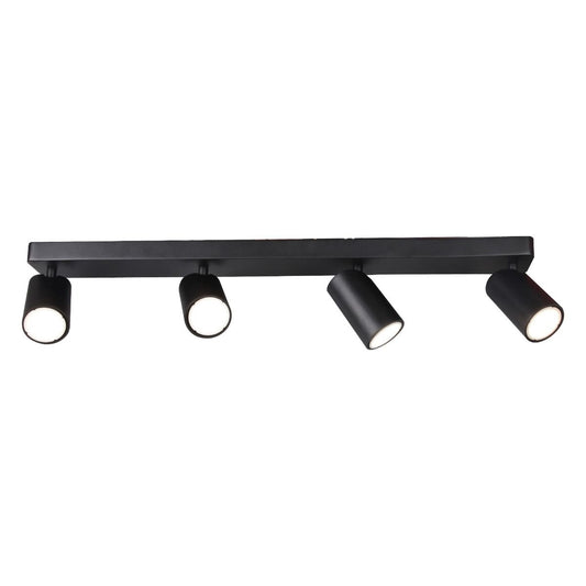 M6710 Mantra Sal Linear Bar 4 Light Spotlight GU10 Matt Black