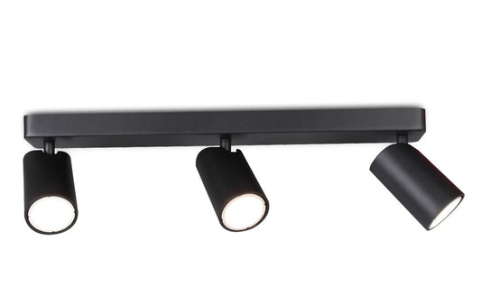 M6711 Mantra Sal Linear Bar 3 Light Spotlight GU10 Matt Black