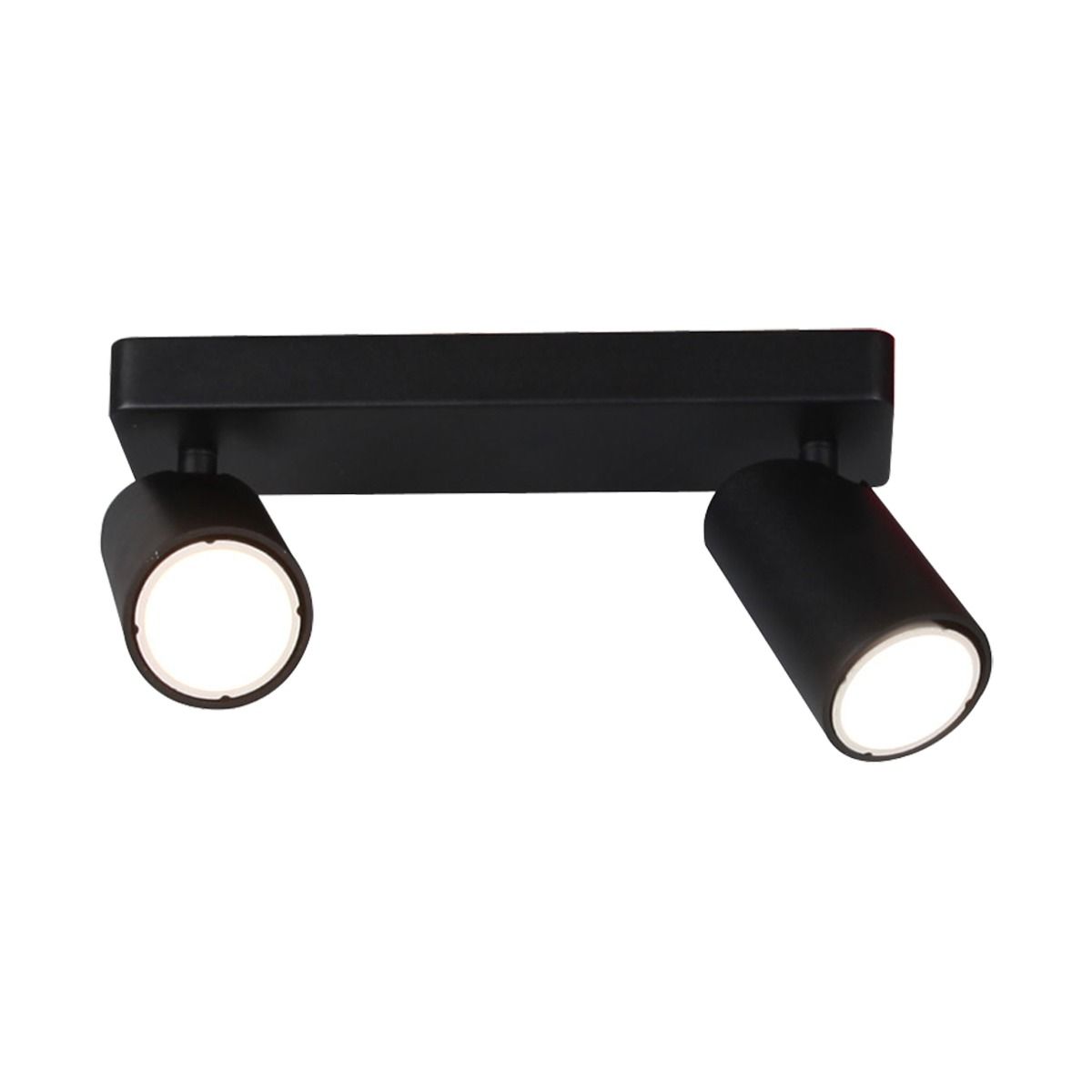 M6712 Mantra Sal Linear Twin 2 Light Spotlight GU10 Matt Black