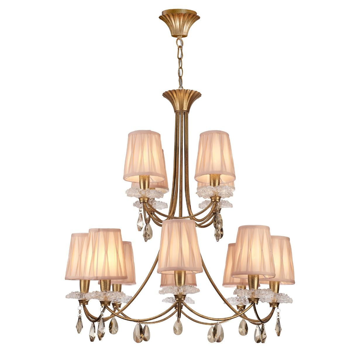 M6290 Mantra Sophie Extra Large 12 Light Gold Chandelier