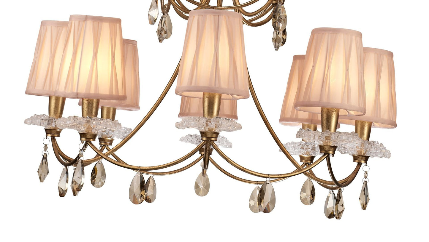 M6290 Mantra Sophie Extra Large 12 Light Gold Chandelier