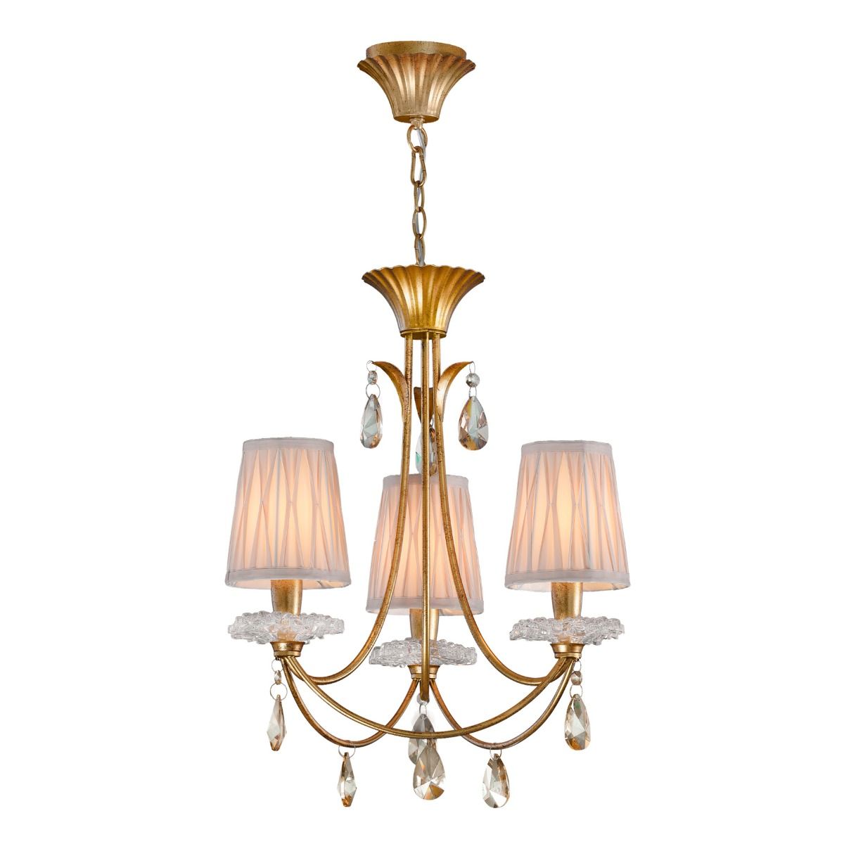 M6293 Mantra Sophie Small 3 Light Gold Chandelier